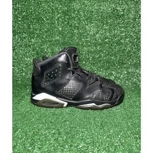 Nike Air Jordan 6 Retro Black Cat GS Shoes Youth 6Y Womens Size 7.5 384665-020